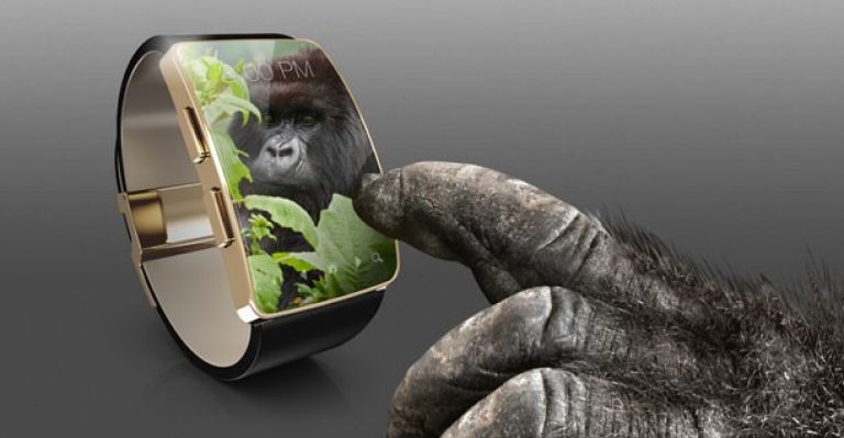 可穿戴设备和智能手表的大猩猩玻璃